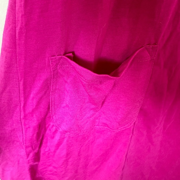 Hot Pink Flowy Dress - Picture 3 of 4